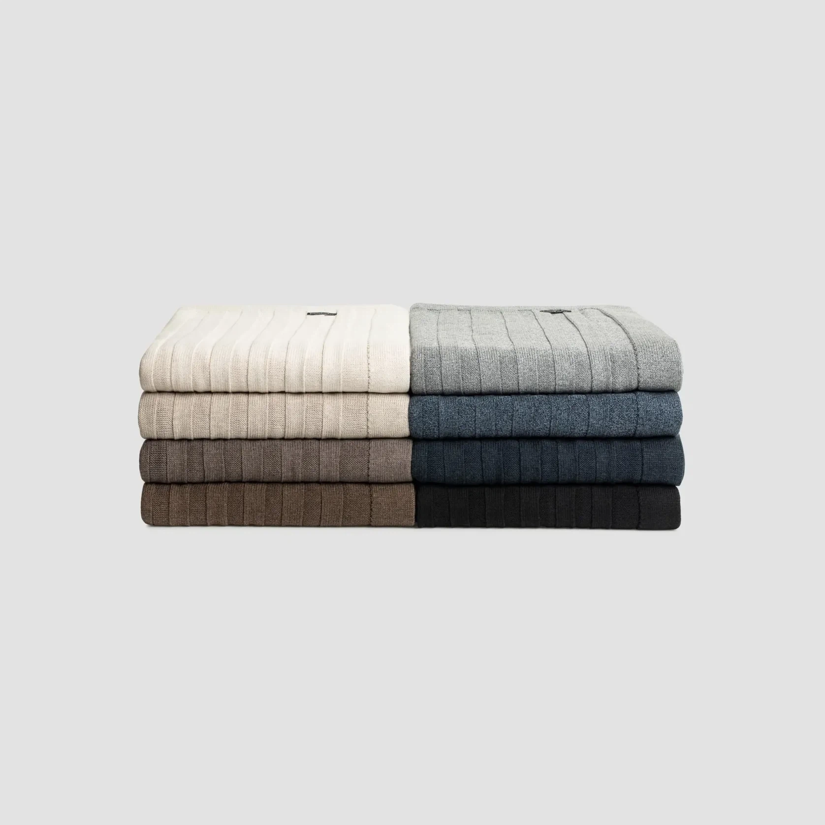 Flat Rib Cotton Throws gallery detail image
