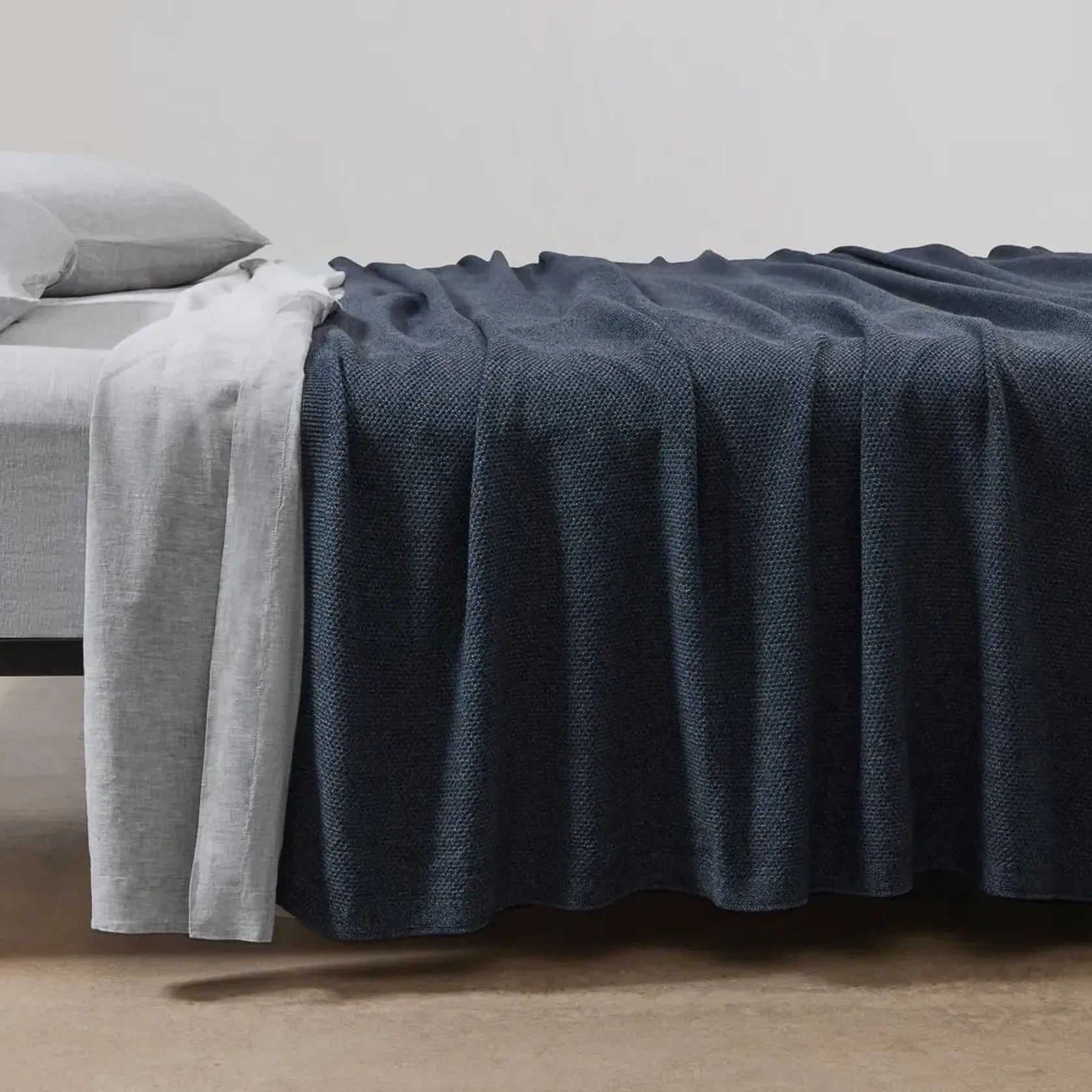 Moss Stitch Cotton Blankets gallery detail image
