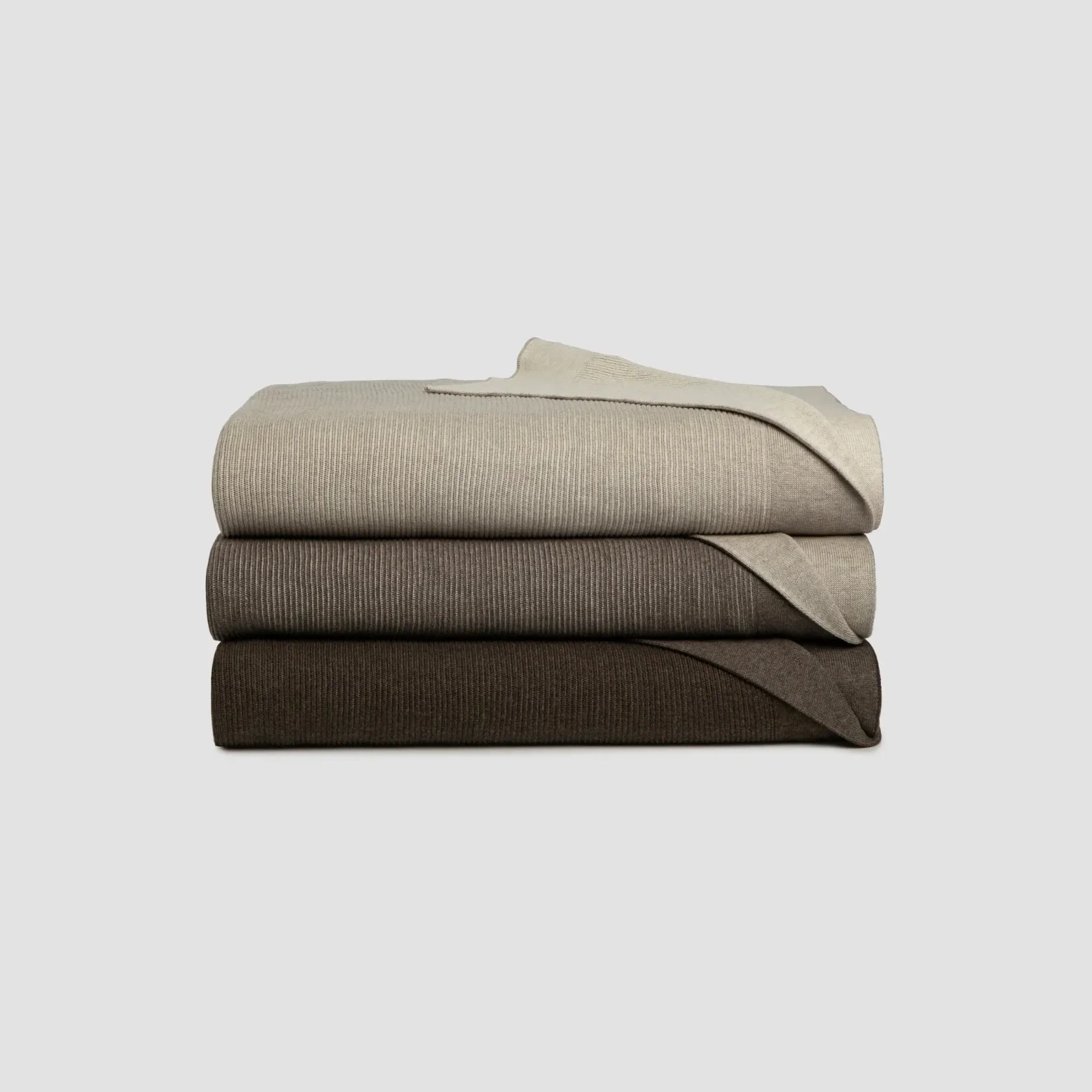 Reversible Rib Cotton Blankets gallery detail image