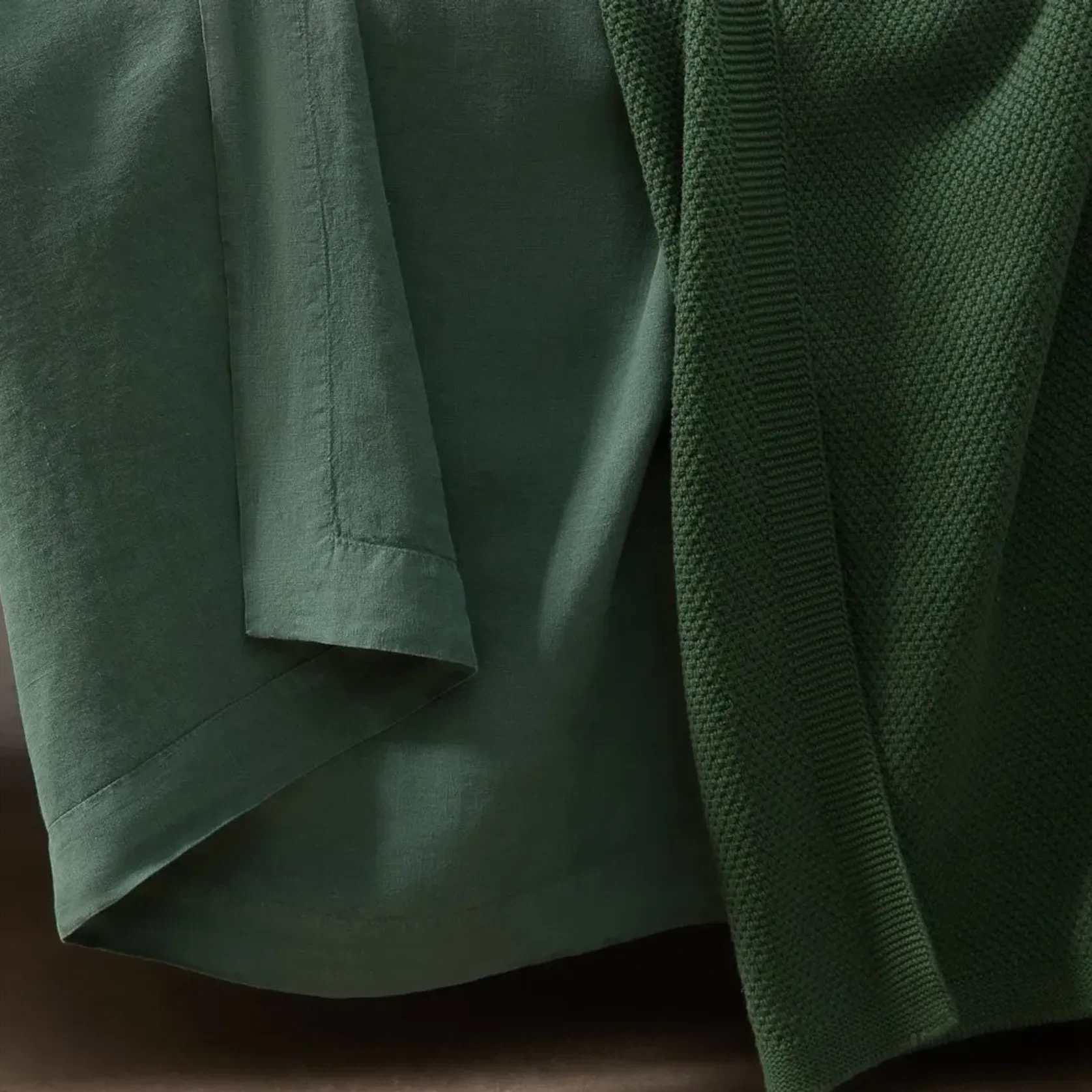 Moss Stitch Cotton Throws gallery detail image