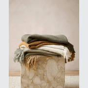 Baya Richmond Throw - Sage | Acrylic/Wool Blend gallery detail image