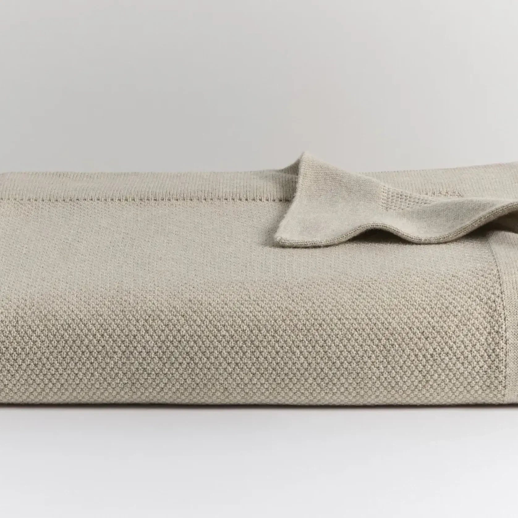 Moss Stitch Ultrafine Merino Wool Blankets gallery detail image