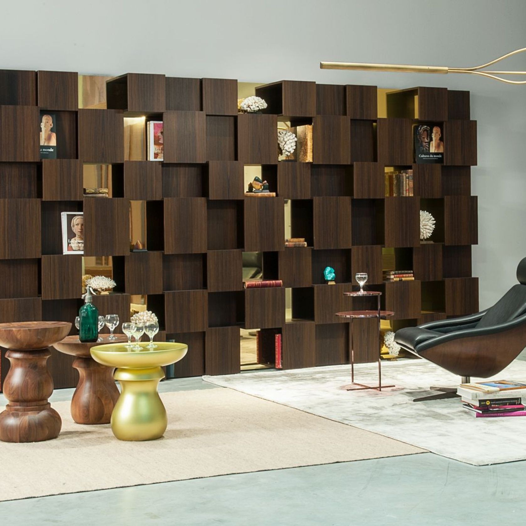 Pixl Bookcase Veneered Multi-Niches gallery detail image