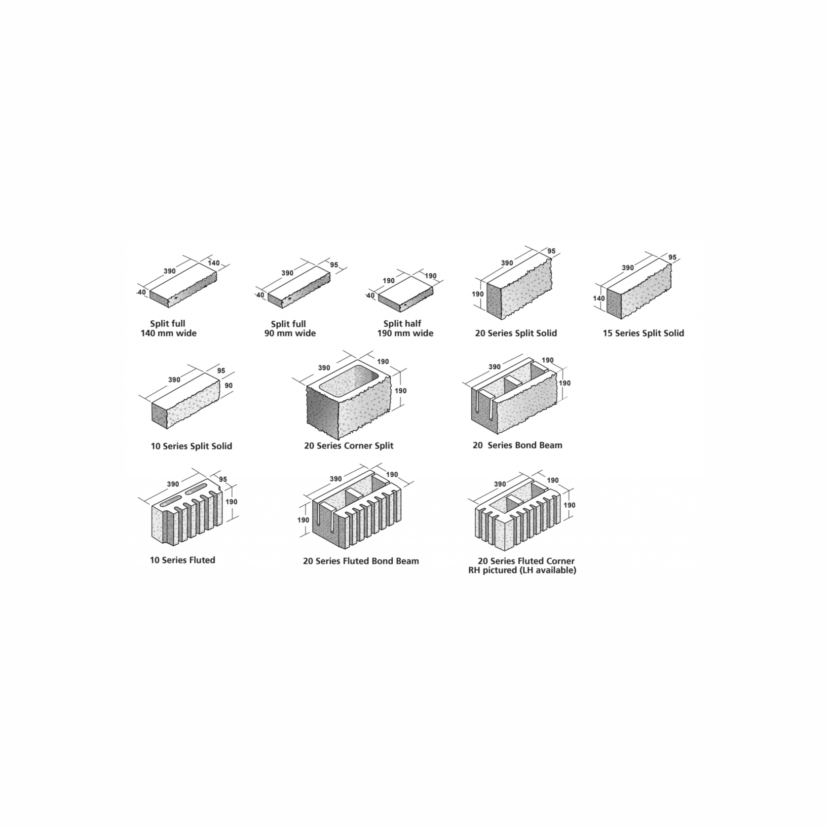 Split face Structural Blocks gallery detail image