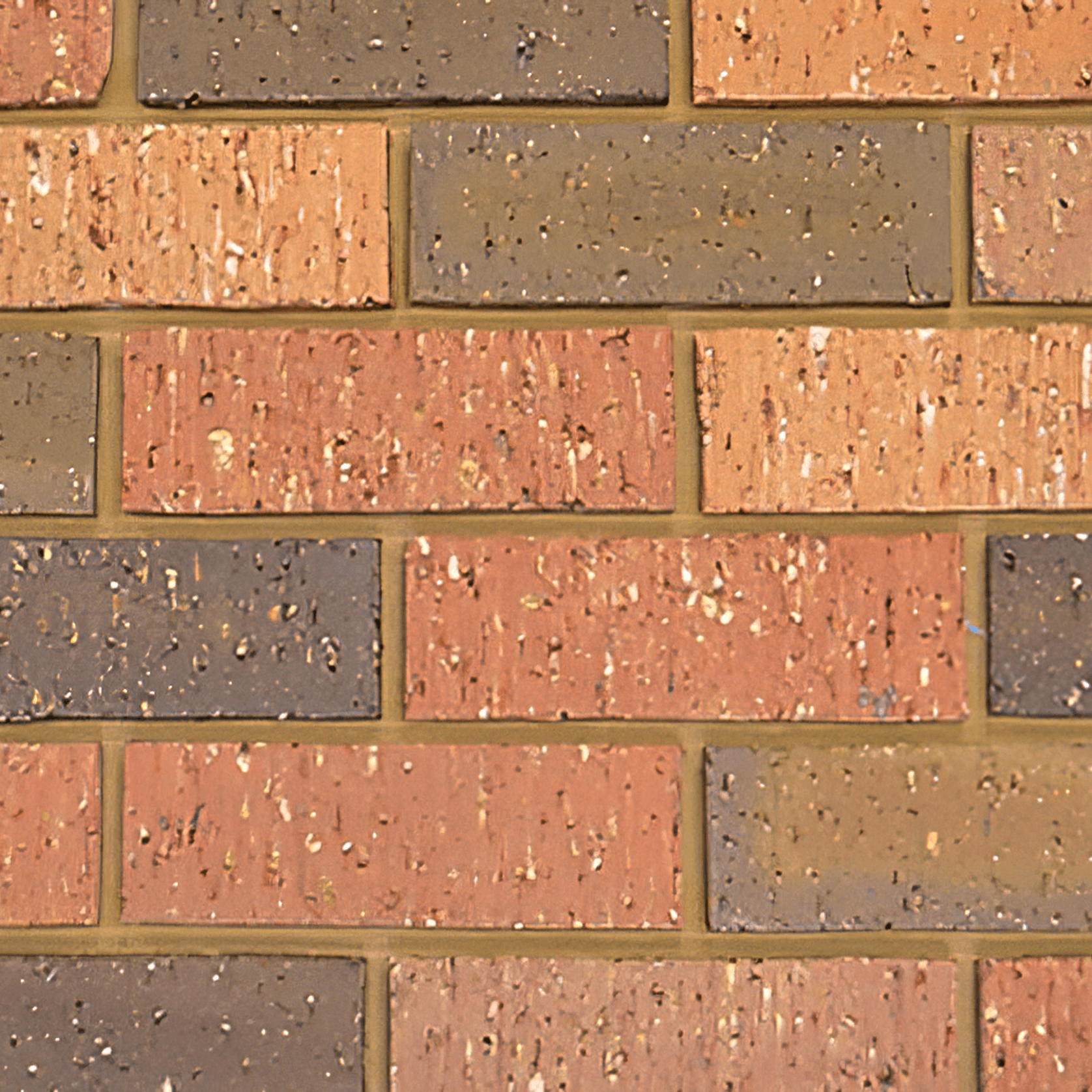 Apricot/Tan Rustic brick tile blend