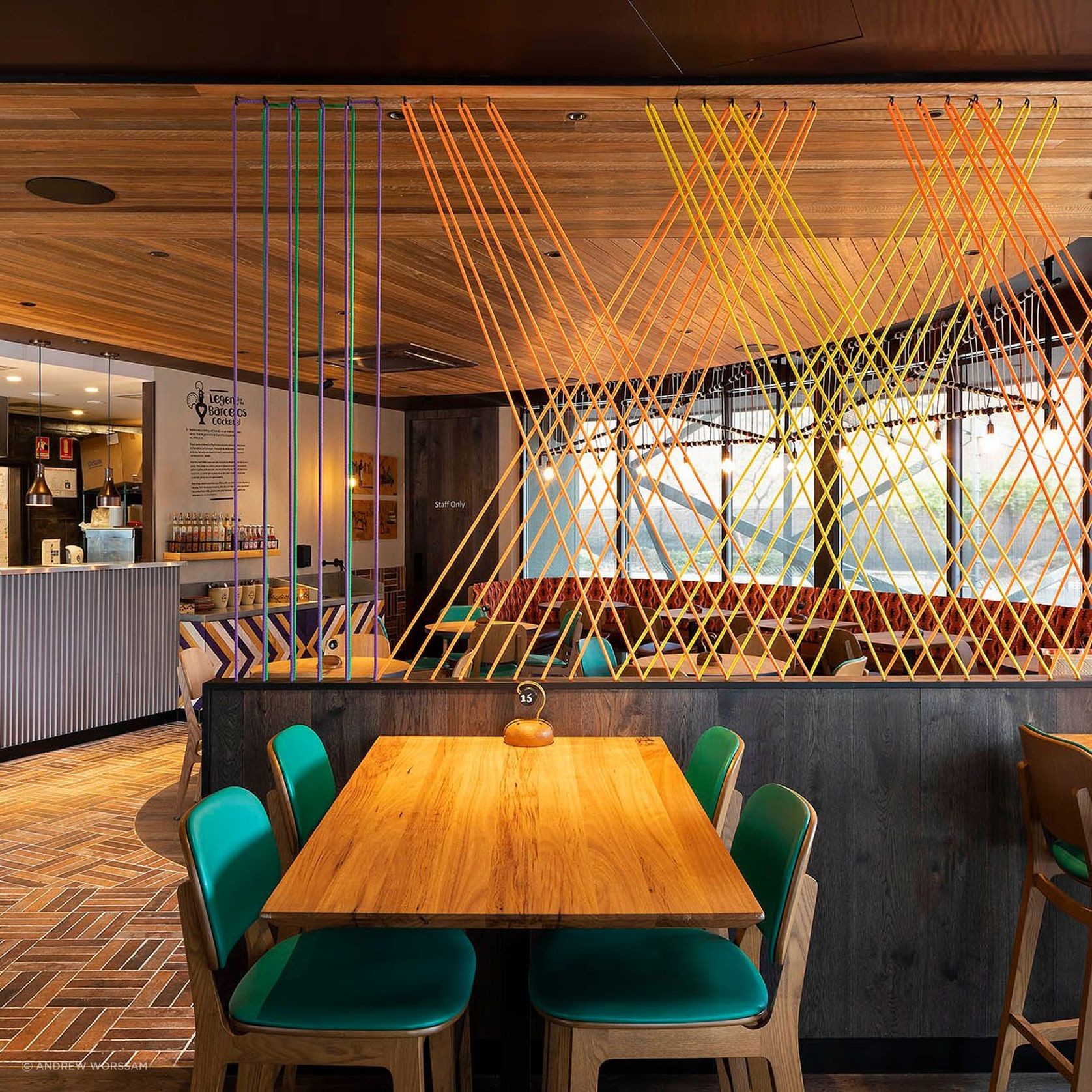 Antico Casale Bruciato brick tiles, Nando's Clayton