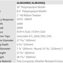 Ambisonic 10" Bollard Round Black Speaker gallery detail image