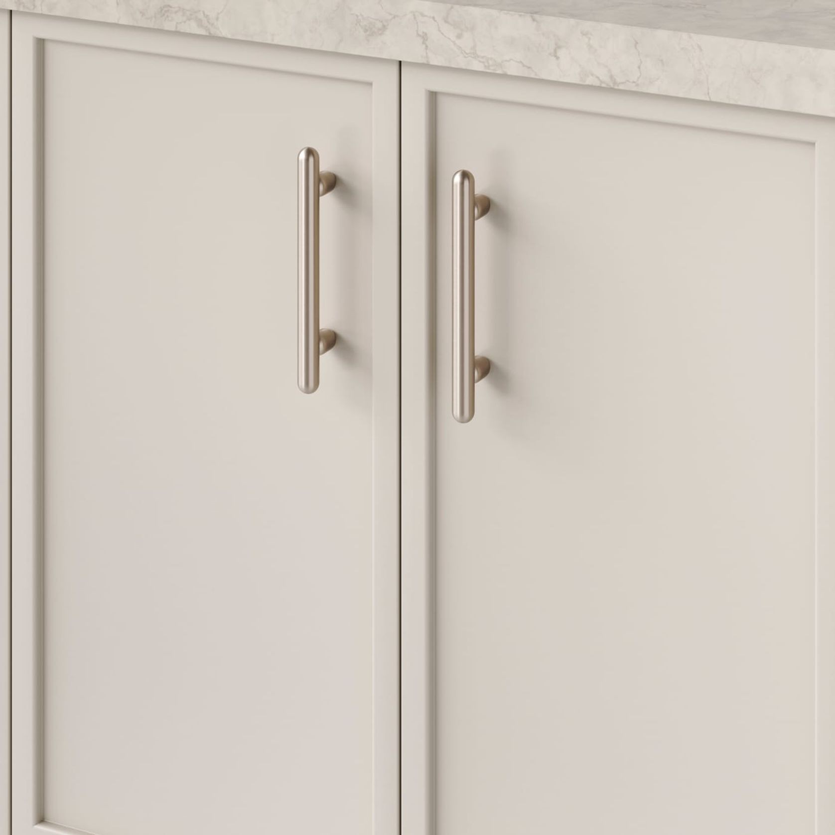 Puerto Cabinet Pull | Satin Nickel | CTC 128mm gallery detail image
