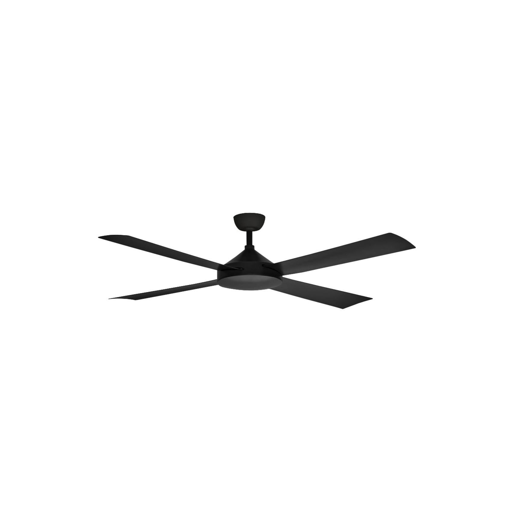 Contemporary Milano Matt Black (4 Blade) AC Motor Fan gallery detail image