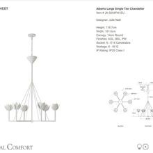 Julie Neill Alberto Large Single-Tier Chandelier gallery detail image