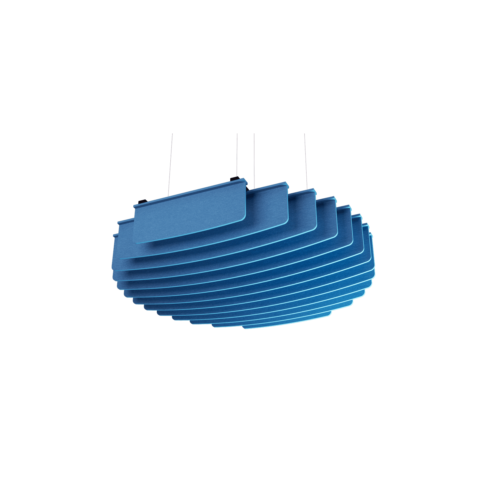Suspended Sound Absorbent Light Panel Round Concave gallery detail image