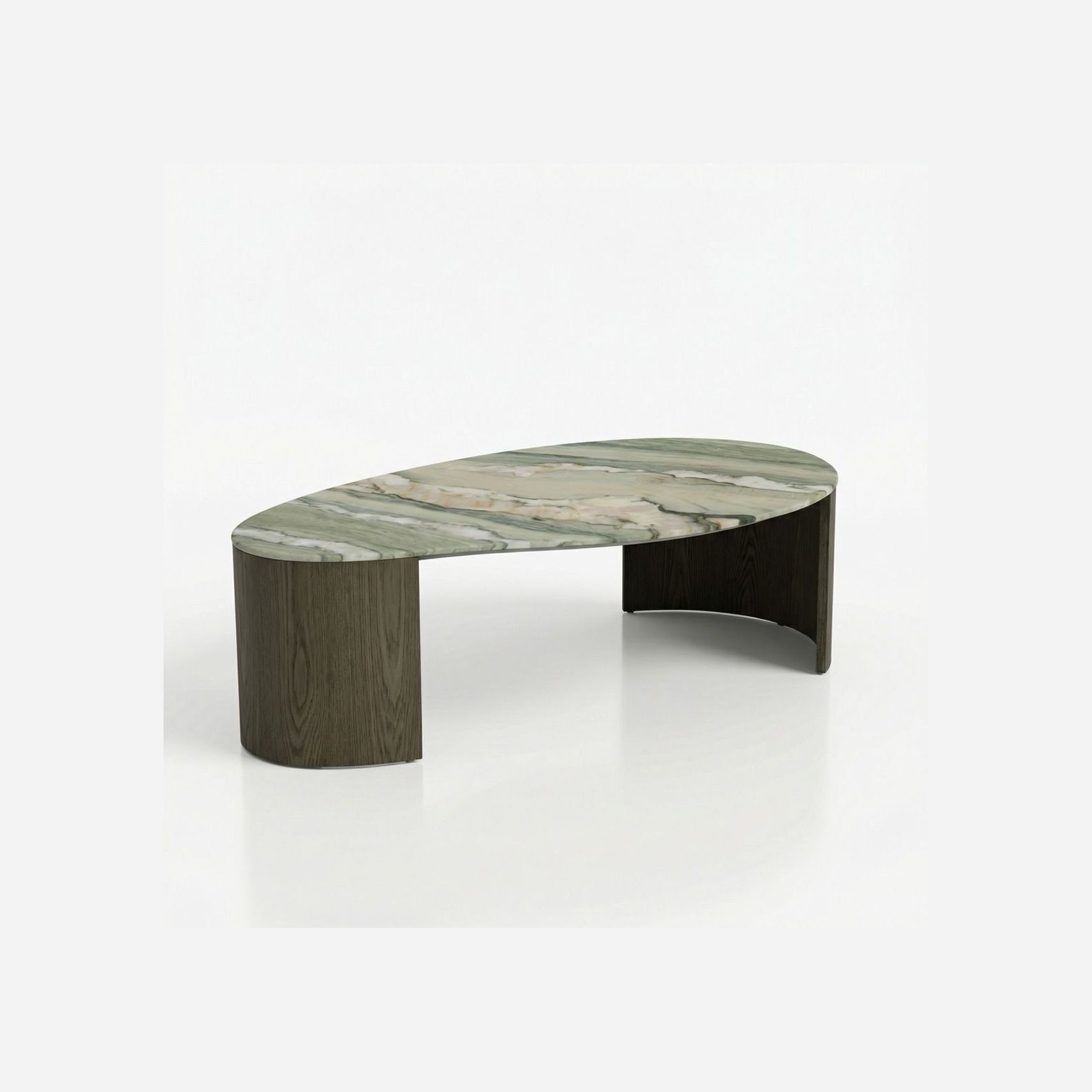 Oberon Curve Marble Coffee Table gallery detail image