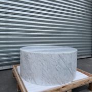 Rounded Coffee Table-Carrara Marble | Natural Stone Co. gallery detail image