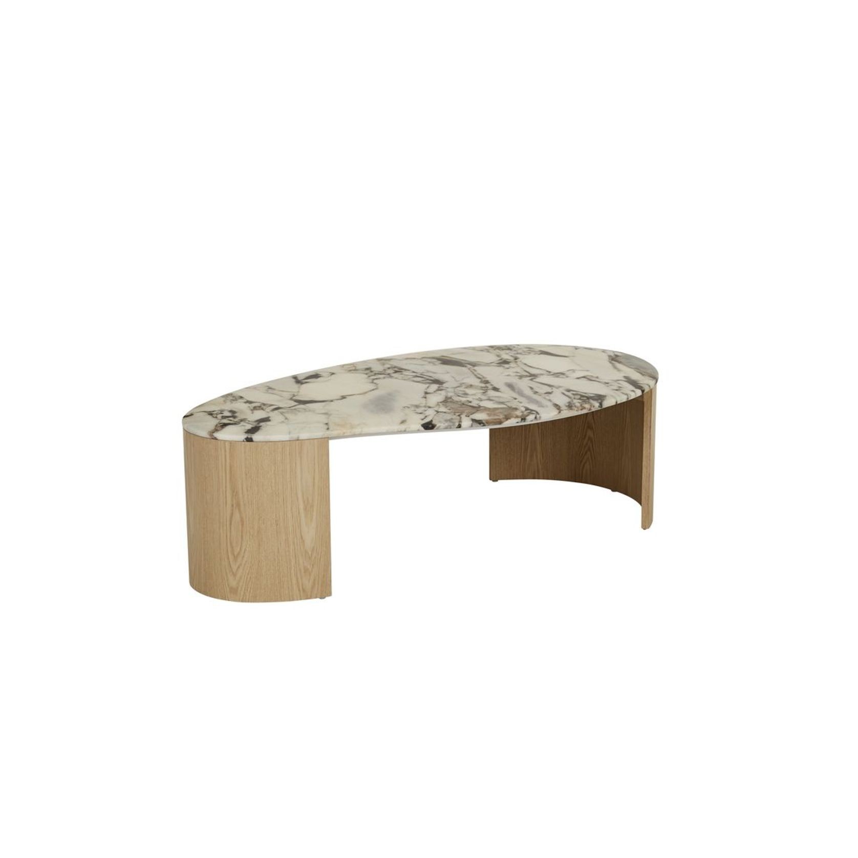 Oberon Curve Marble Coffee Table gallery detail image