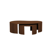 Oberon Curve Nest of 2 Coffee Tables gallery detail image