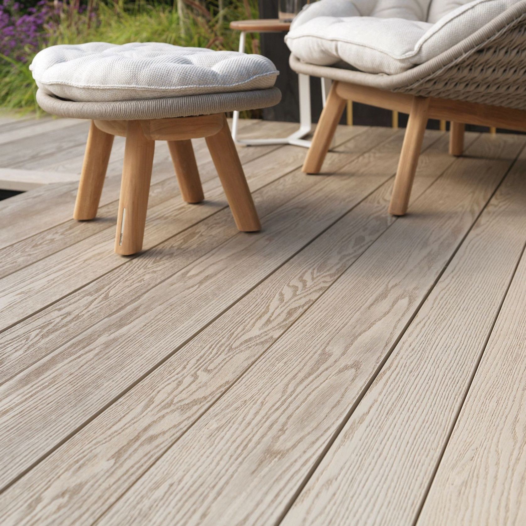 Millboard Limed Oak | Enhanced Grain Decking gallery detail image