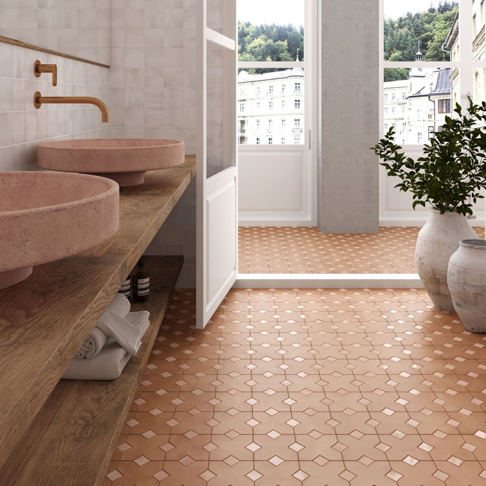Kasbah Taco Orchad Pink Matt Tiles gallery detail image