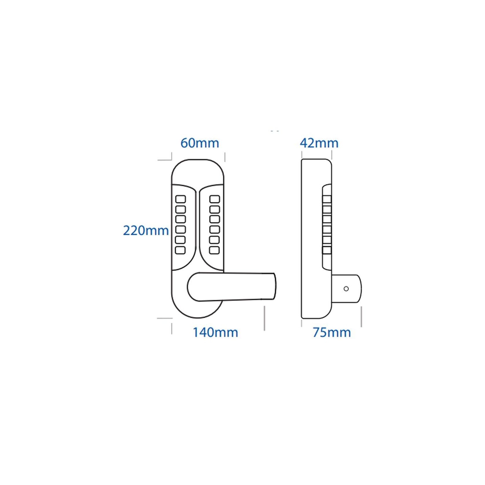 Borg Digital Lock Easicode Medium Duty BL7001SC gallery detail image