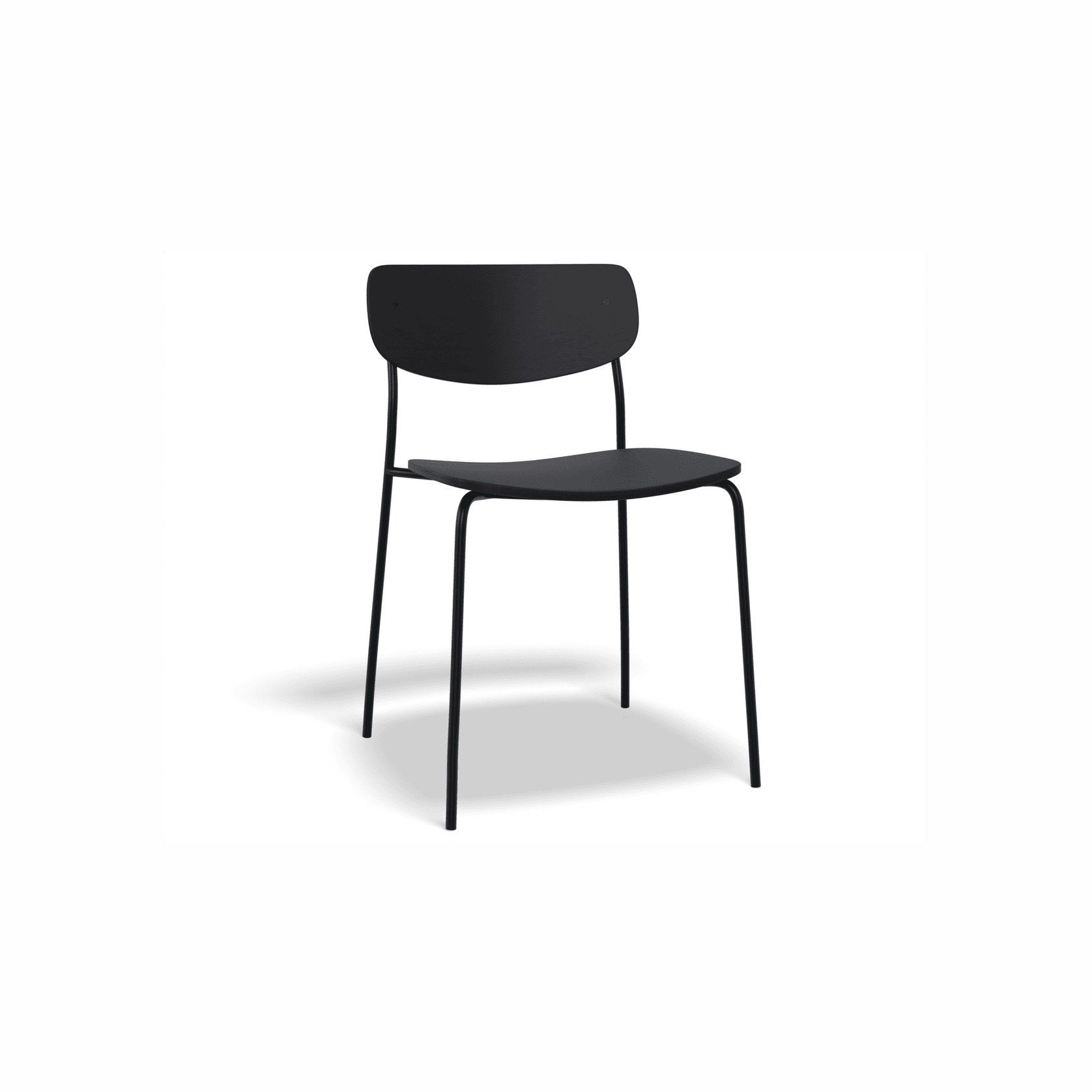 Rylie Chair - Black Stained Ash Seat and Backrest gallery detail image