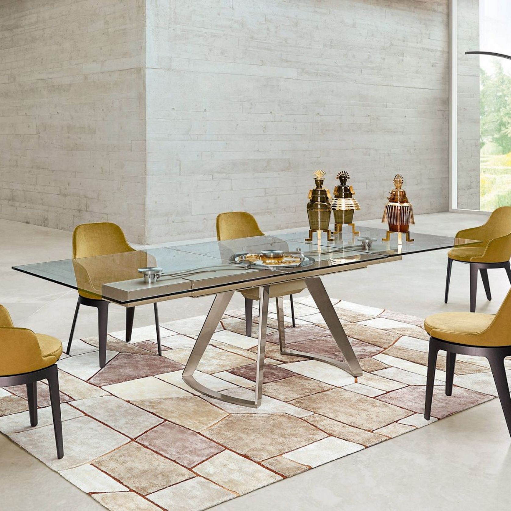 Tournicotti Fixed Dining Armchair - Wooden Base gallery detail image