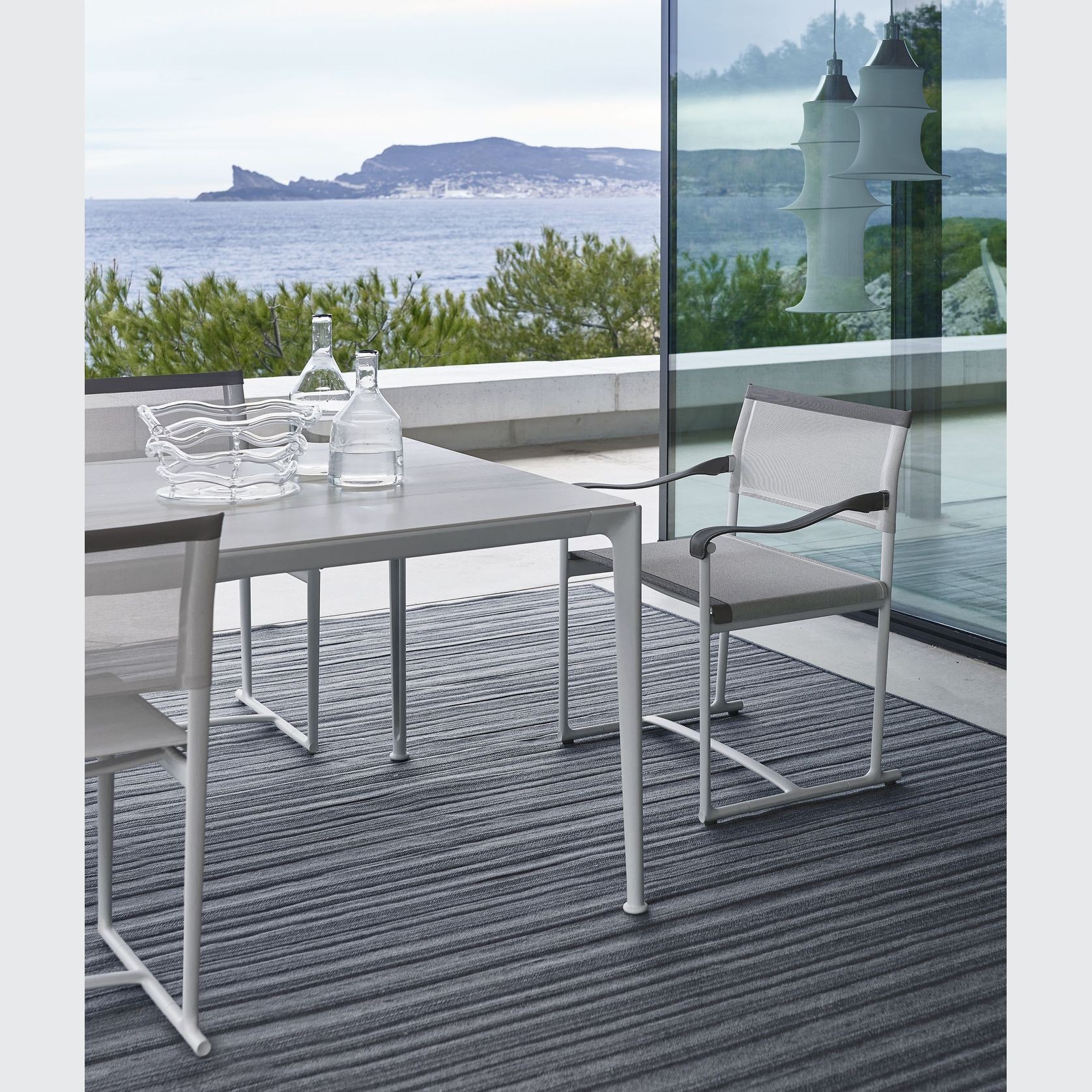 Mirto White Painted Square | Table gallery detail image