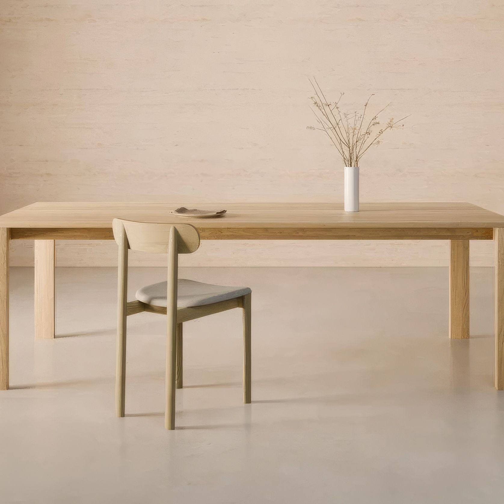 Pier Dining Table - Solid Oak gallery detail image