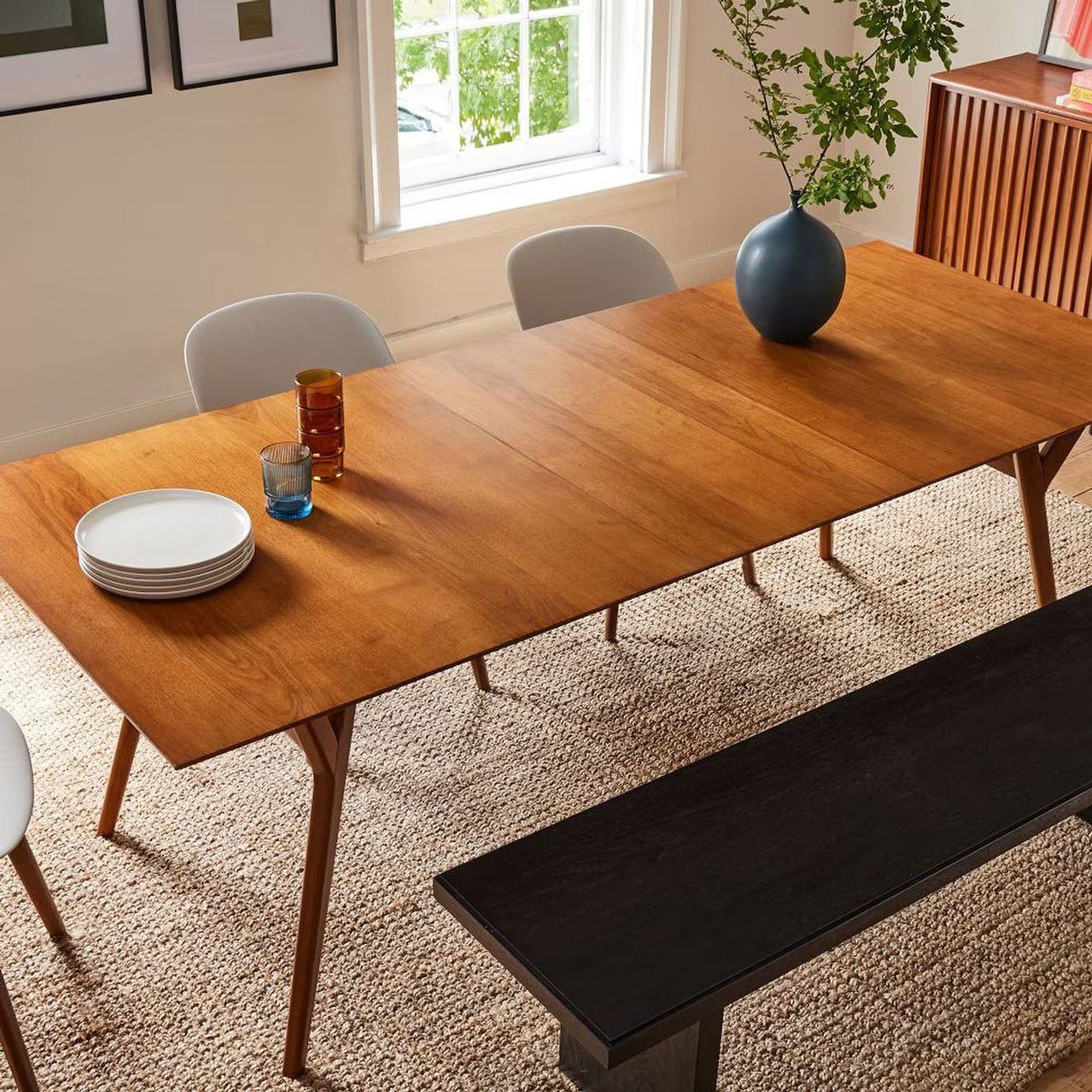 Mid-Century Extendable Dining Table gallery detail image