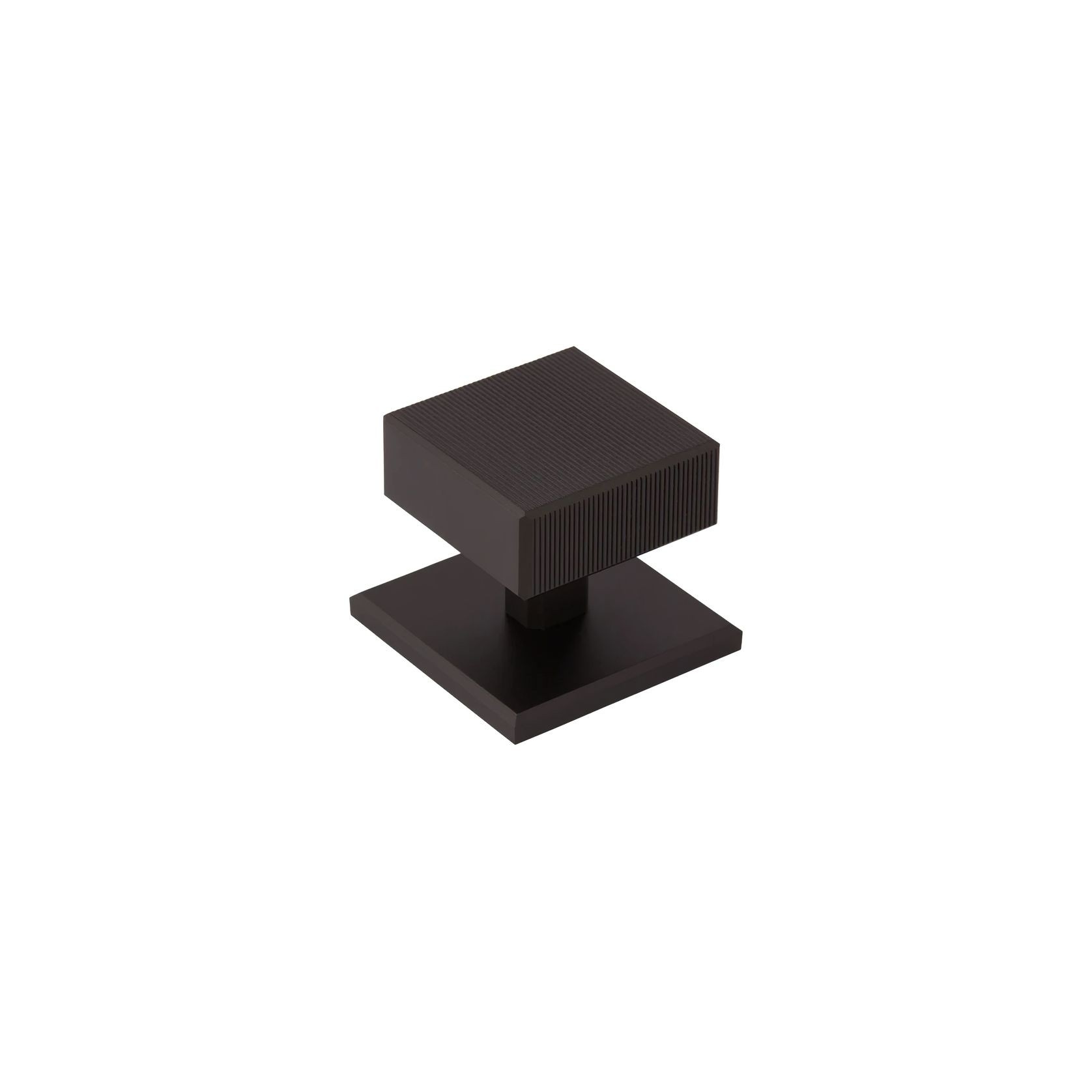 Armac Martin - Digbeth Square Cabinet Knob with Plate gallery detail image