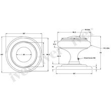 Iver Sarlat Centre Door Knob 107mm x 100mm Chrome Plated 9404 gallery detail image