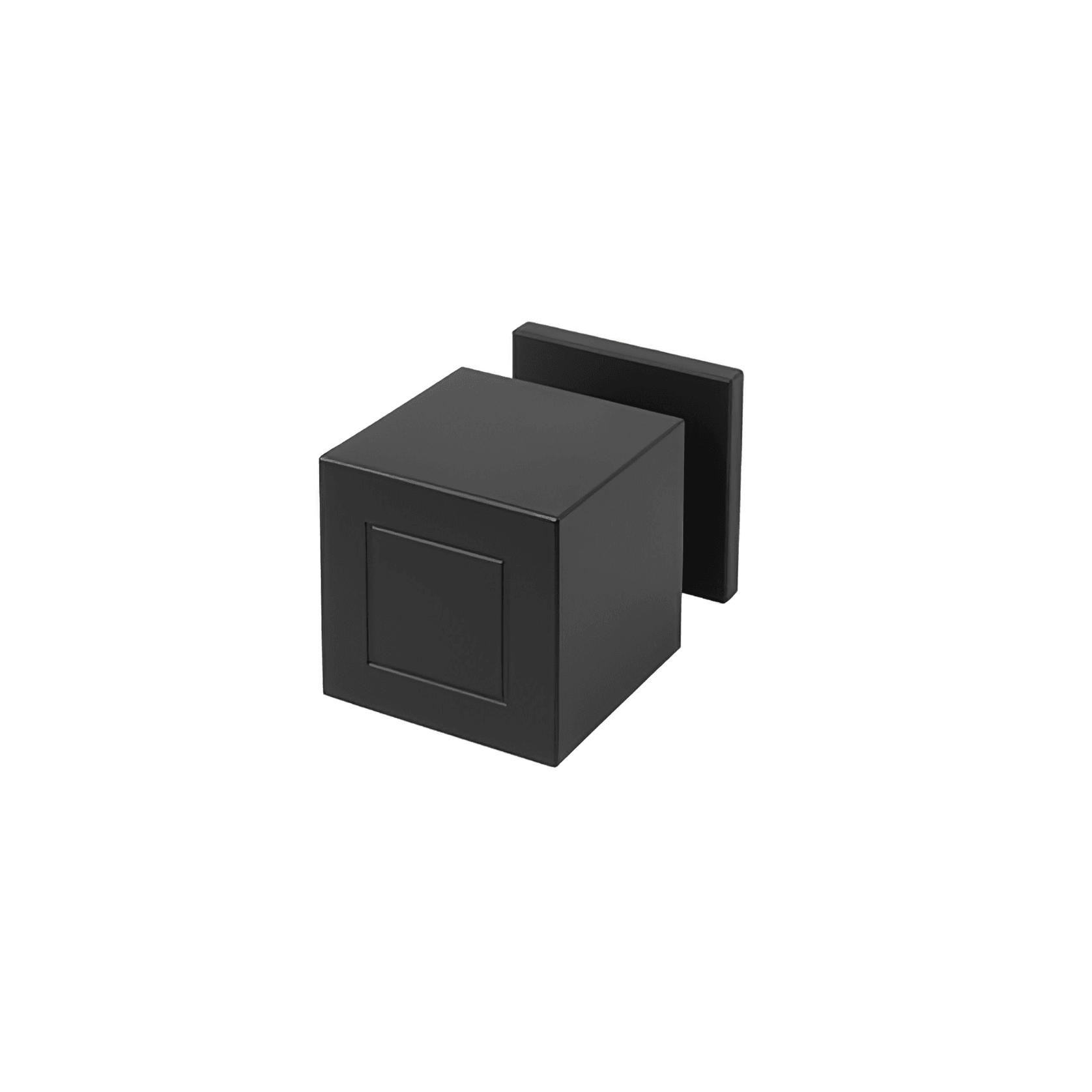 Formani SQUARE Solid Unsprung Knob on Rose gallery detail image