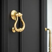 Iver Sarlat Door Knocker Satin Nickel 137mm x 115mm 9399 gallery detail image