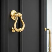 Iver Sarlat Door Knocker Polished Brass 137mm x 115mm 9390 gallery detail image