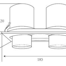 Twin Round Snoot Downlight 25W gallery detail image