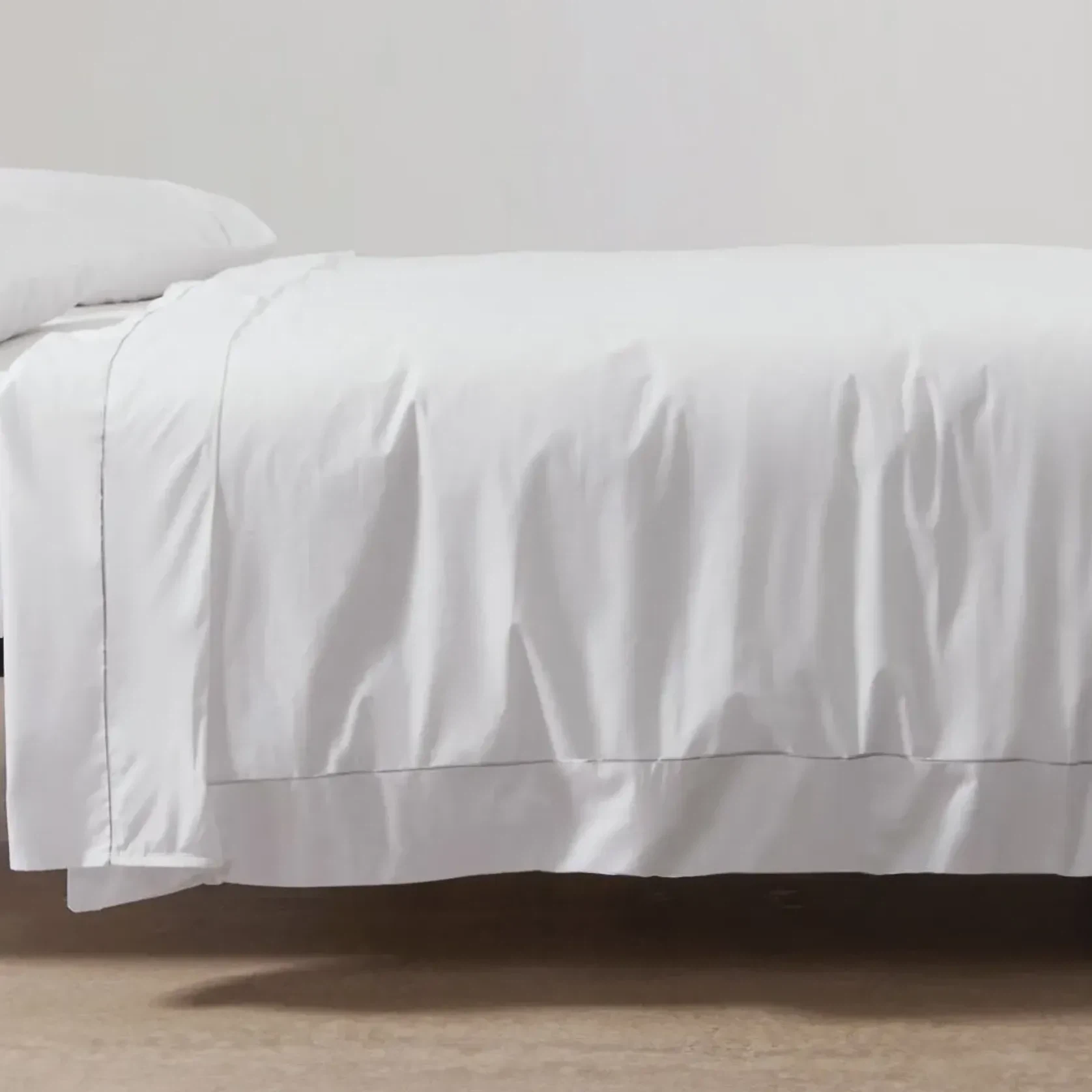 Cotton Percale Duvet Covers With Piping gallery detail image