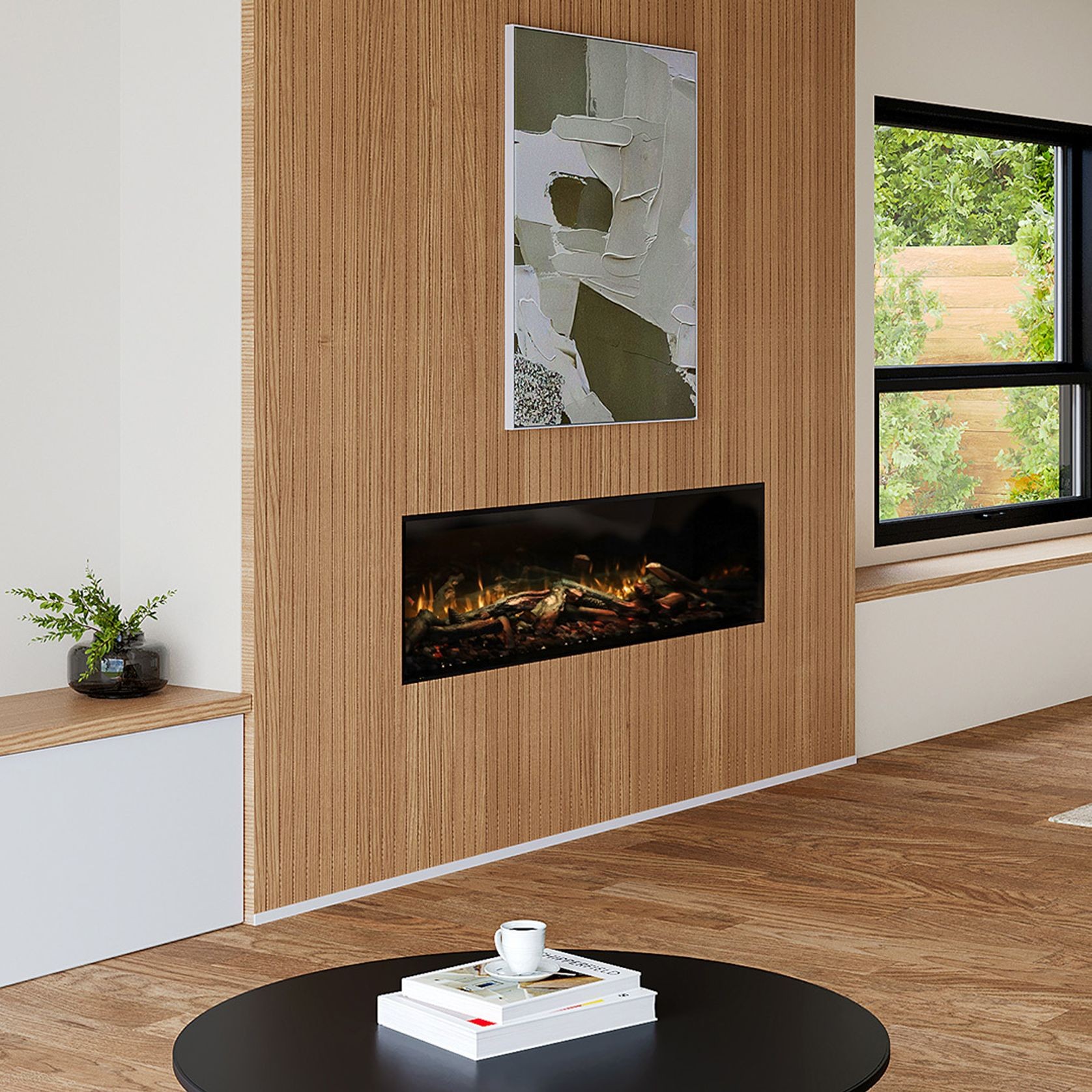Ambe Multi49 Electric Fireplace | Landscape/Corner/Bay gallery detail image