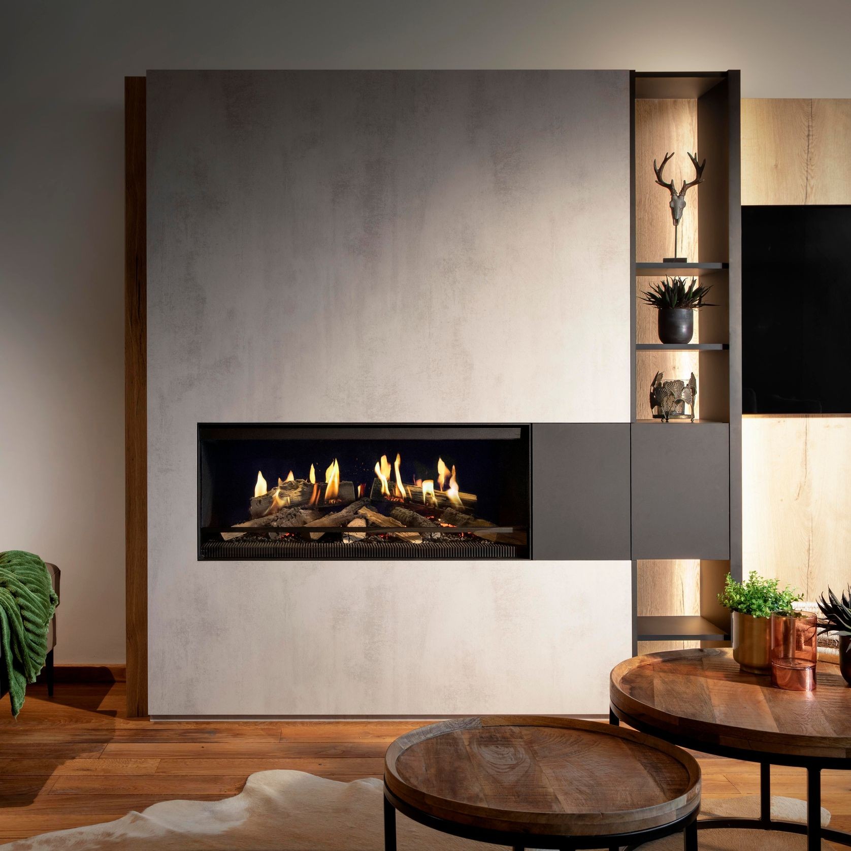 E-One 100 F - Single Sided Electric Fireplace gallery detail image