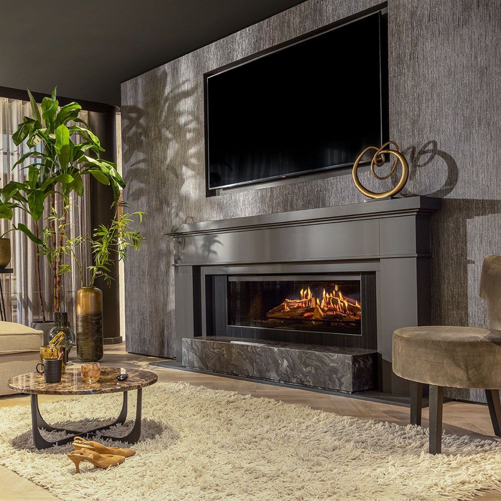 E-One 130 F - Single Sided Electric Fireplace gallery detail image
