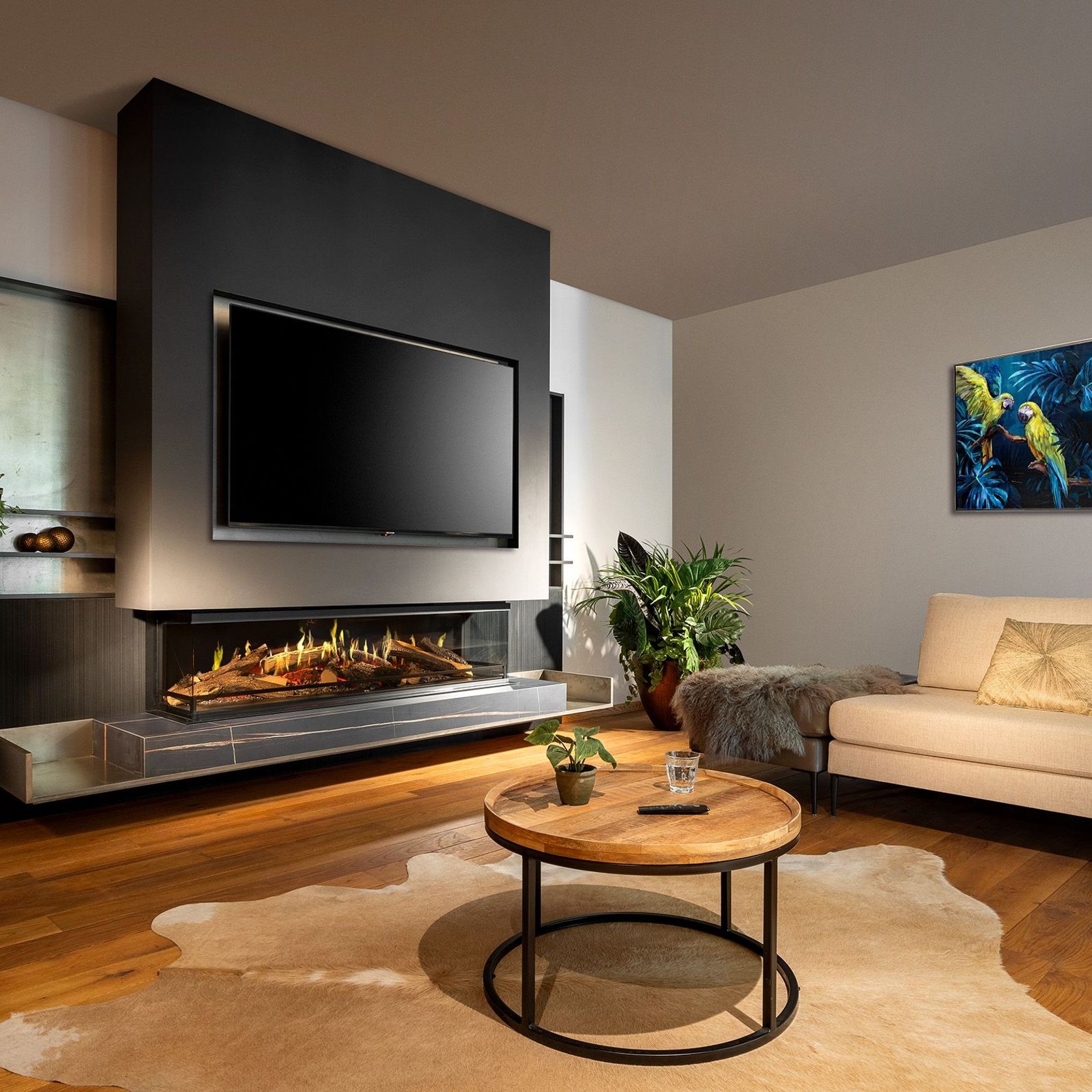 E-One 160 S - 3 Sided Electric Fireplace gallery detail image