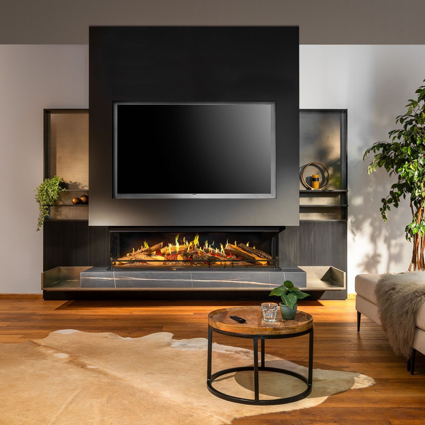 E-One 160 S - 3 Sided Electric Fireplace gallery detail image