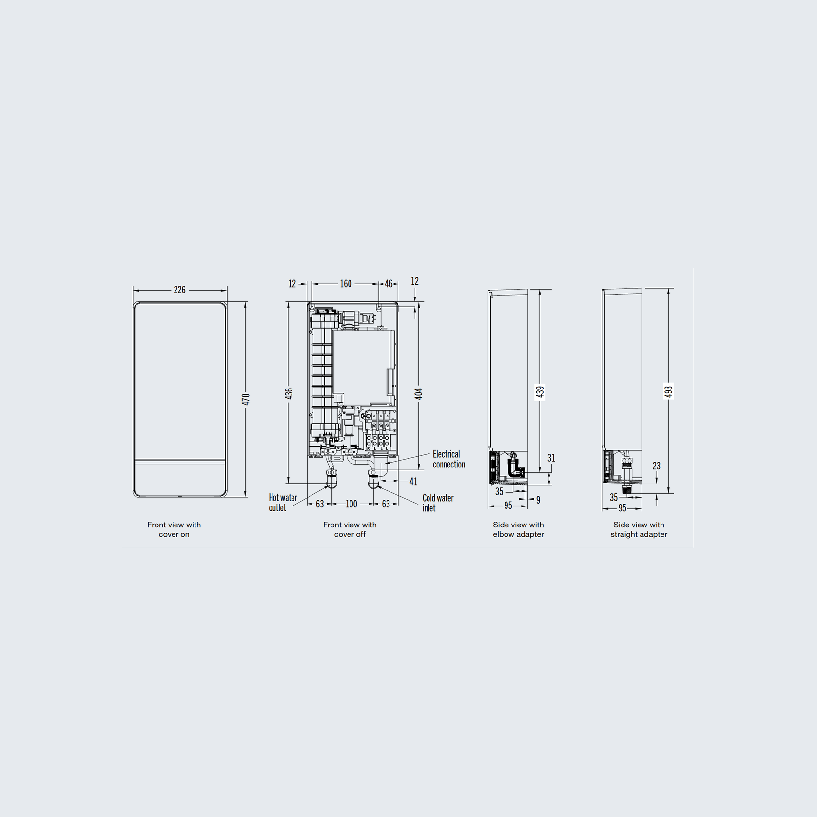 Rheem® Eclipse Electric Continuous Flow Water Heater gallery detail image