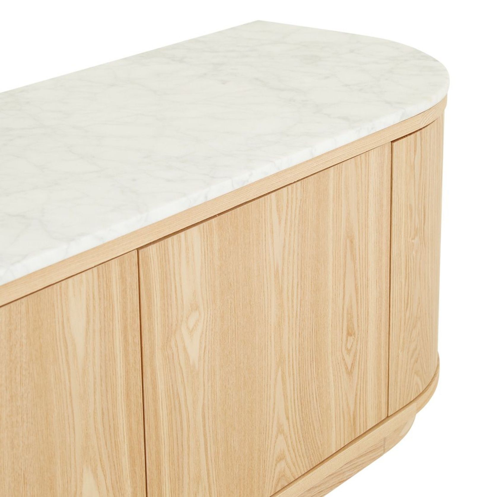 Oberon Crescent Marble Entertainment Unit gallery detail image