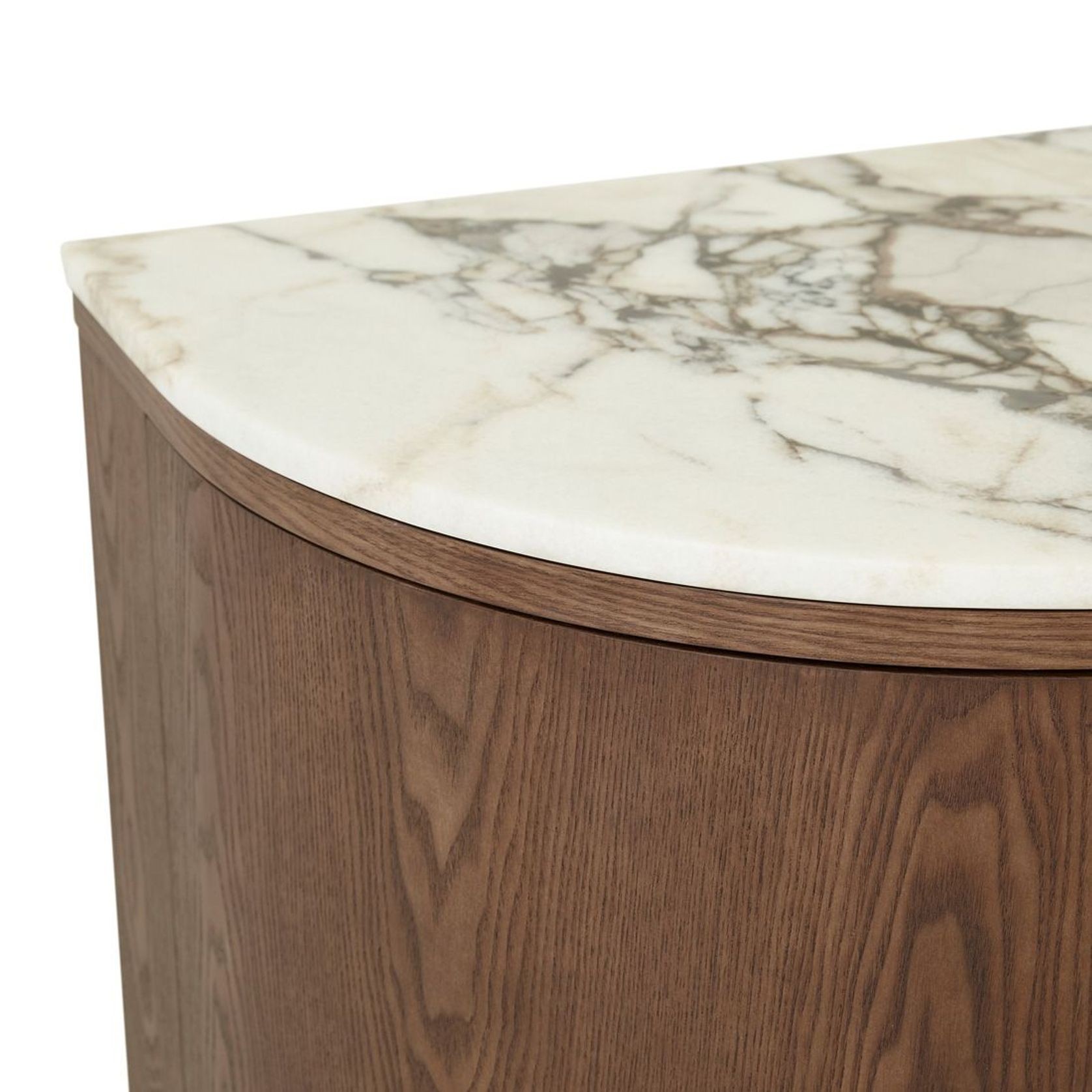 Oberon Crescent Marble Entertainment Unit gallery detail image