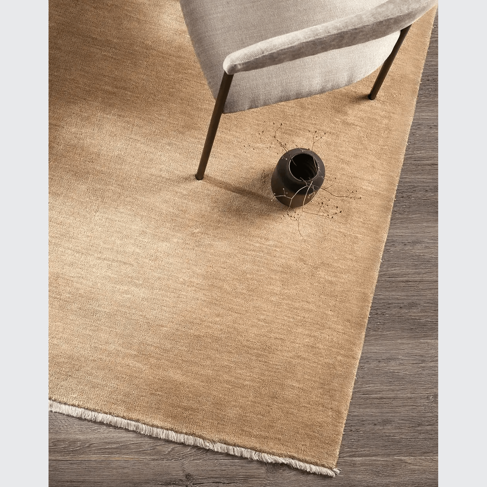 Baya Sandringham 100% NZ Wool Rug - Putty gallery detail image