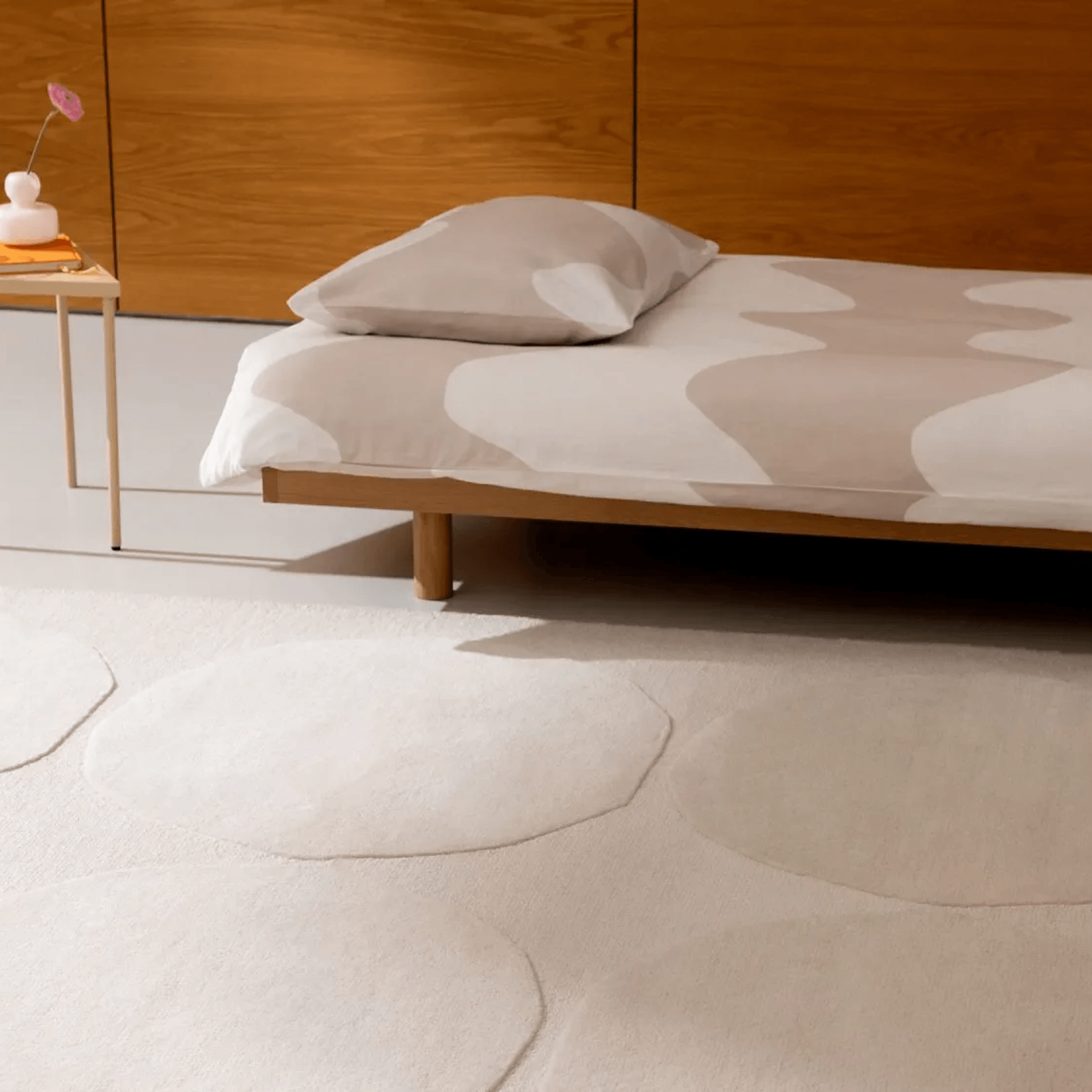 Marimekko Isot Kivet - Natural White | 100% Wool Designer Floor Rug gallery detail image
