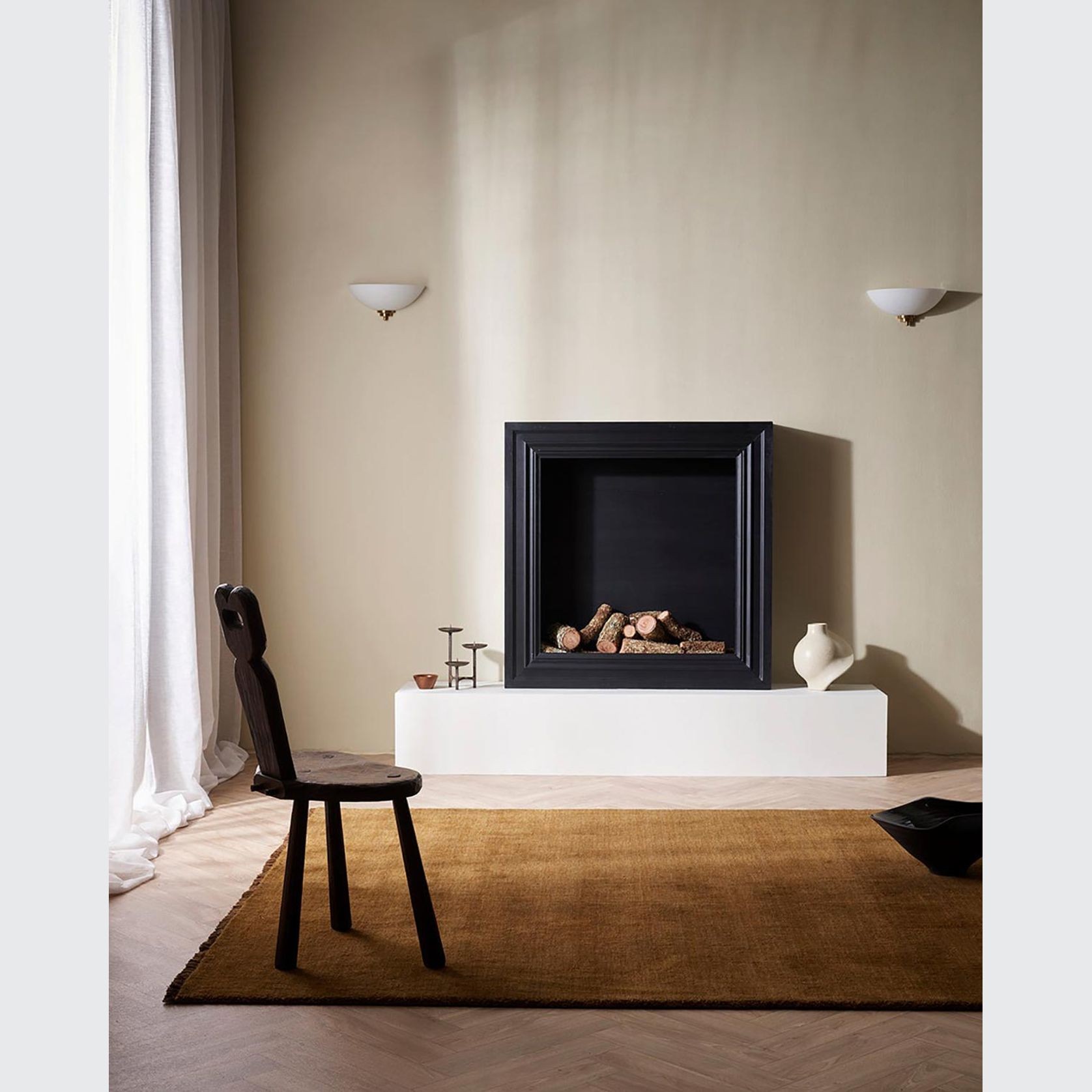Baya Sandringham 100% NZ Wool Rug - Pecan gallery detail image