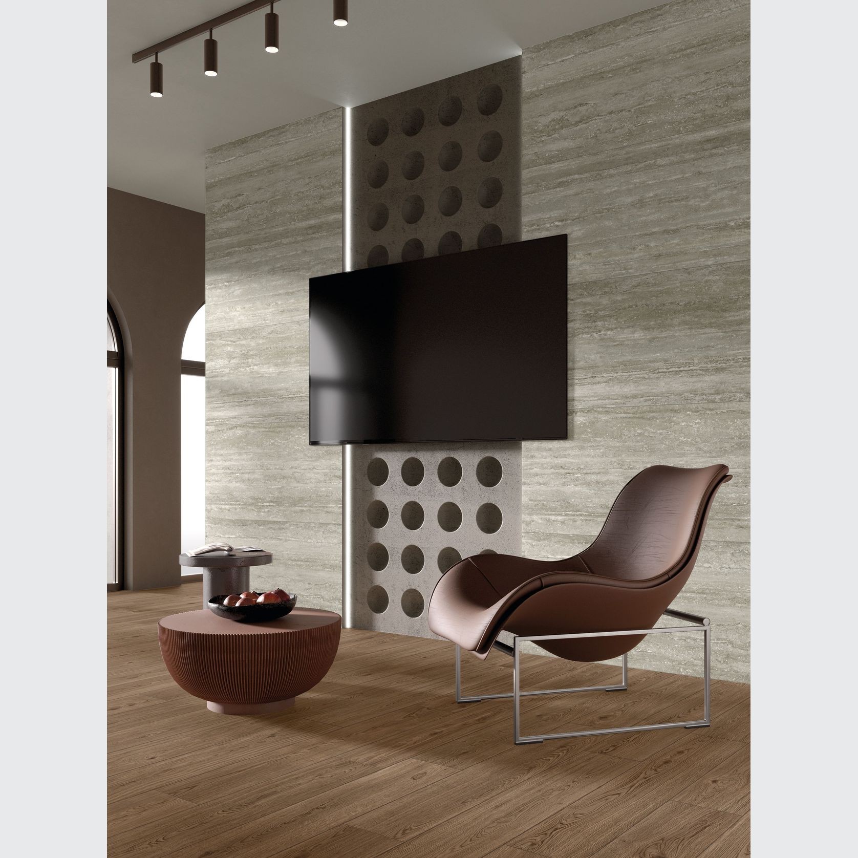 Travertino Vein Cut by MGM | European Porcelain gallery detail image