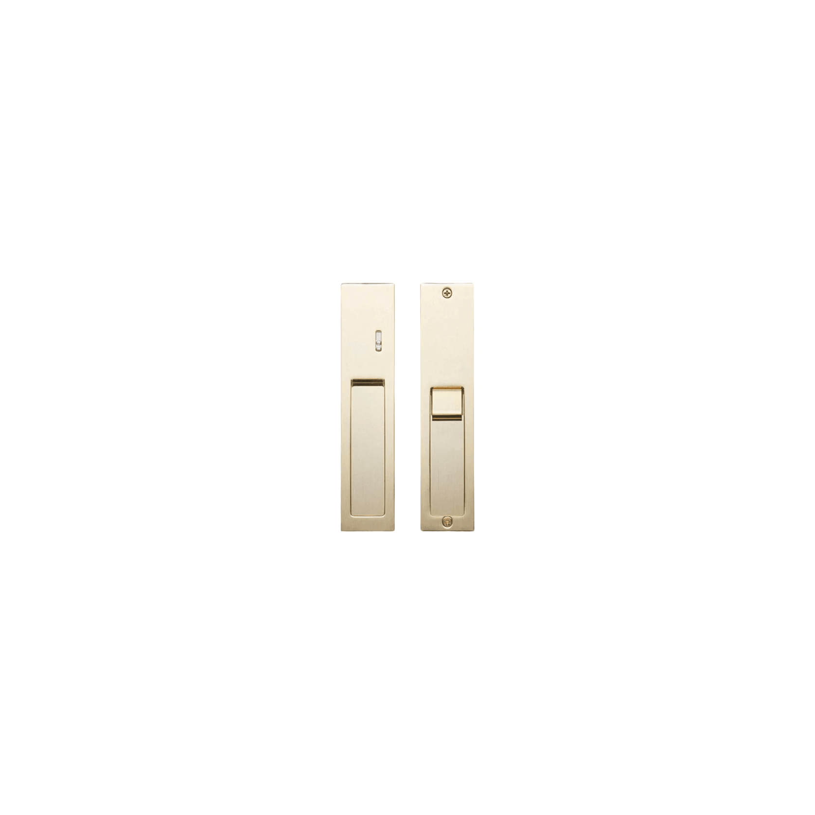 Kawajun KV-07 Recessed Door Pull with Privacy Lock gallery detail image