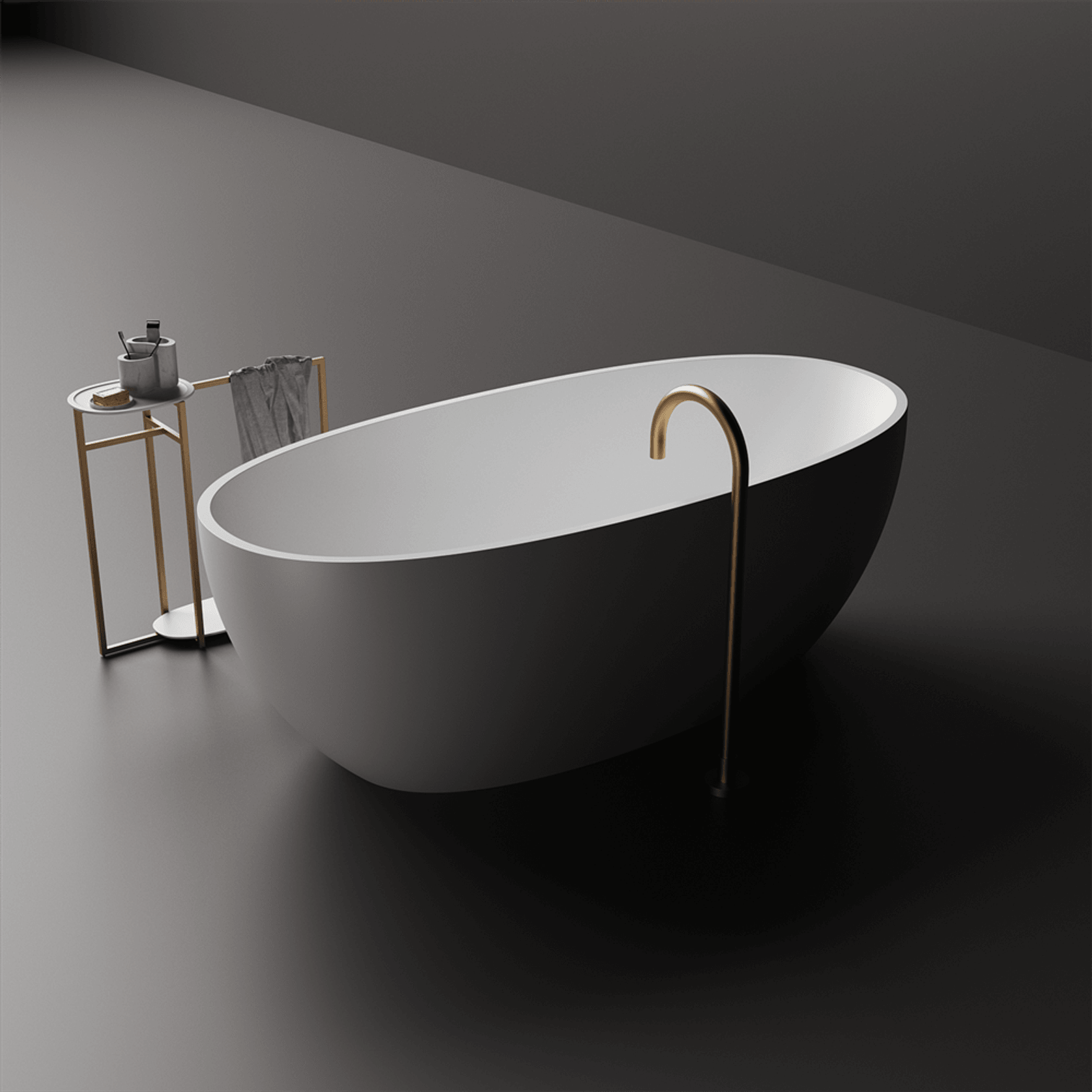 Slimline Grace Lightweight Stone Bath Various Sizes gallery detail image