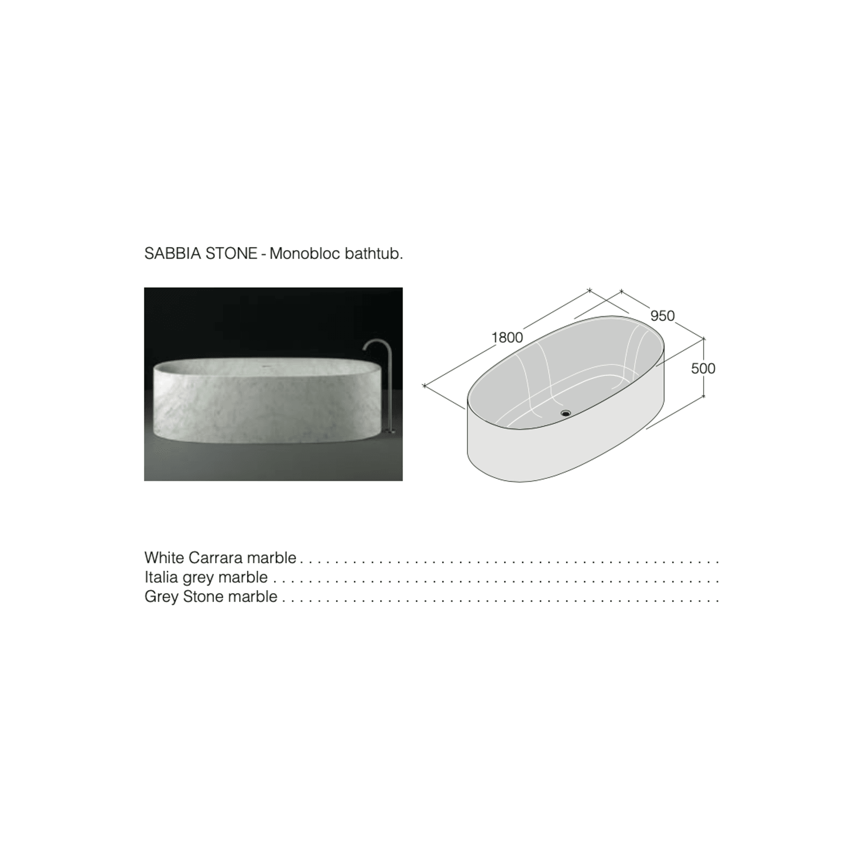 Sabbia Bathtub by Boffi gallery detail image
