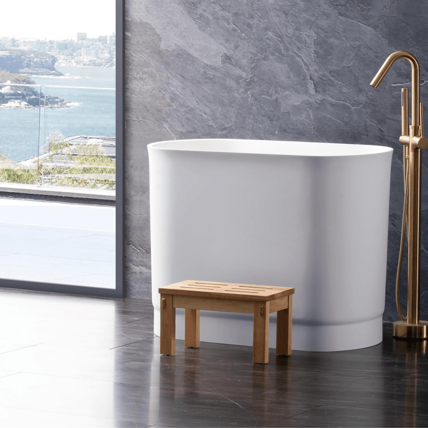 Josei Small Japanese Soak Tub- MGF01 gallery detail image